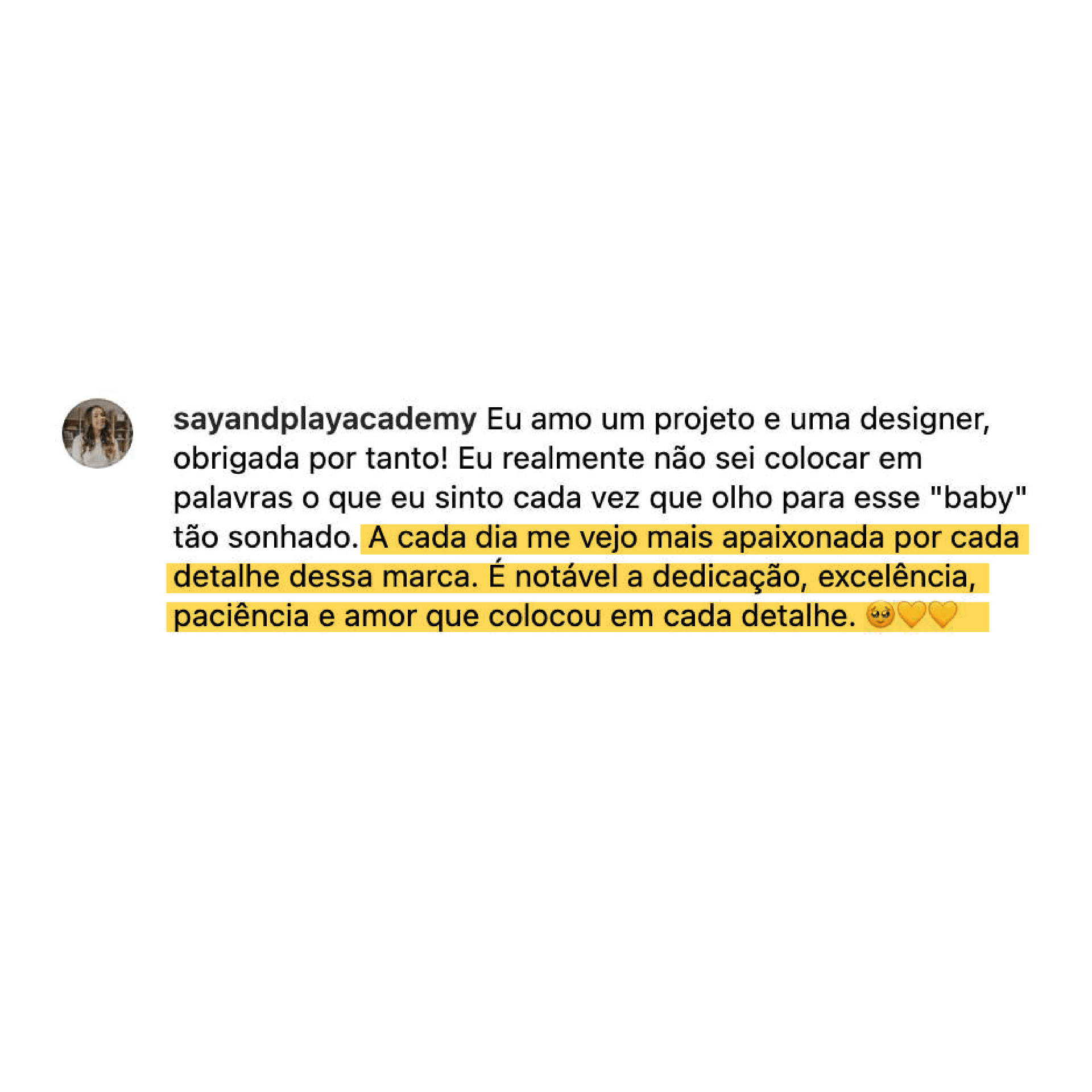 Depoimento de cliente 1